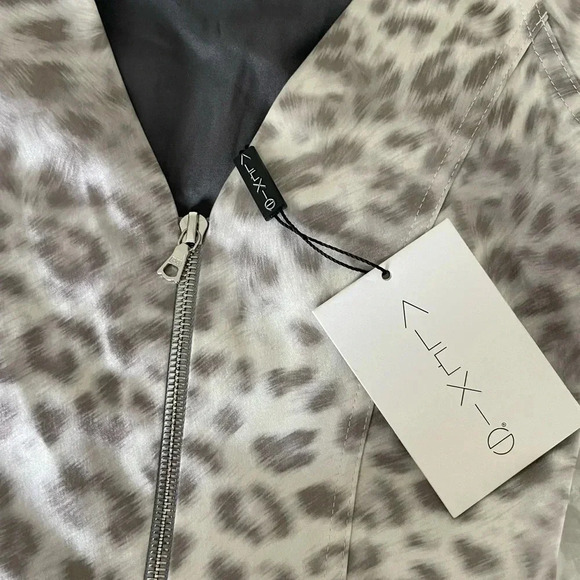 Alexis metallic leopard ruffle midi dress - Picture 7 of 11